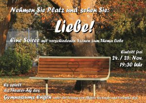 Plakat Soiree Liebe Theater AG